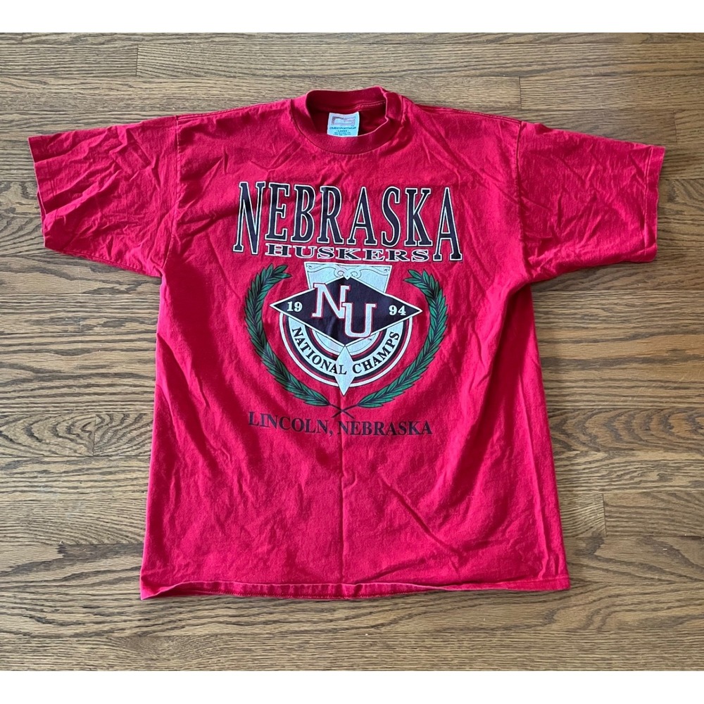 Vintage 1994 Nebraska Huskers National Champs T-Shirt Crable Sportswear Large